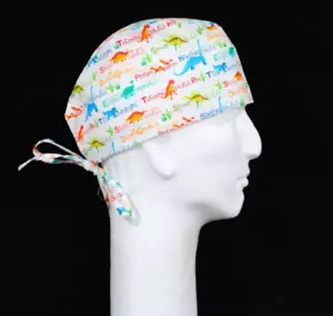 Dinosaur Reptiles Theme Scrub Hat - Picture 1 of 1