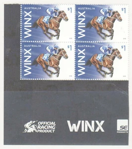 Australia 2018 WINX 26 Consecutive Race Wins MUH descriptive block 4 stamps. - Picture 1 of 1