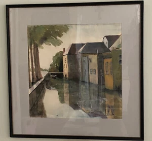 Lt. Philip M. Rasmussen Watercolor Okeechobee Waterway FL 1972 - Picture 1 of 7