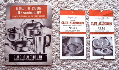 Club Aluminum Vintage Brochures How To Cook The Easier Way,  Sauce Pan & Griddle - Image 1 of 4