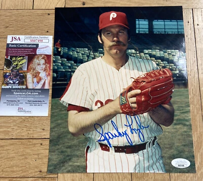 + Sparky Lyle Auto Autograph 8x10 Photo JSA COA - Image 1 of 3