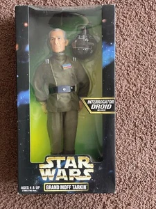 Star Wars Vintage 1997 Grand Moff Tarkin Action Figure With Interrogator Droid - Picture 1 of 4