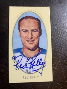 2011-12 Parhurst Champions mini blue auto Red Kelly Toronto Maple Leafs - Rare  - Picture 1 of 2