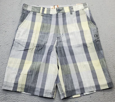 Ocean Pacific Op Golf Shorts Mens Size 36 Multi Plaid Regular Fit Slash Pocket - Image 1 of 4