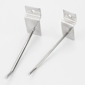 4'' 8'' Slat Wall Slatwall Hook Hooks Arm Retail Shop Display Hanger 20Pcs - Picture 1 of 12