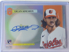 2021 BOWMAN STERLING TENDER DEAN KREMER AUTO AUTOGRAPH RC ROOKIE