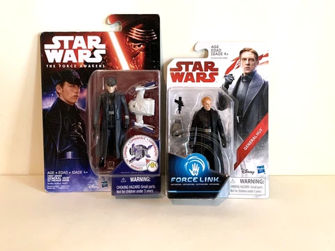 HASBRO STAR WARS THE FORCE AWAKENS & FORCE LINK GENERAL HUX ACTION FIGURES,  4+ Cover