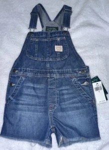 Girl's Ralph Lauren Polo Country Denim Shortall Overall Size 8 - Picture 1 of 4