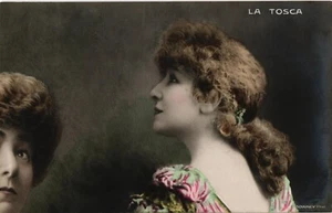 Antigua postal vintage artistas Sarah Bernhardt La Tosca (826) - Imagen 1 de 2