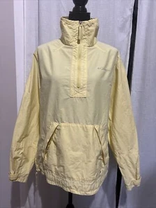 Columbia Jacket Women's Size XL Yellow Windbreaker 1/2 Zip OMNI-SHADE - Picture 1 of 9