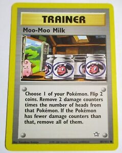 Moo-Moo Milk 101/111 Neo Genesis Trainer Pokemon Card WOTC LP