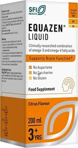 Equazen Kids Liquid Omega-3 & 6 | Brain & Focus Support | Citrus Flavor 200ml - Bild 1 von 8