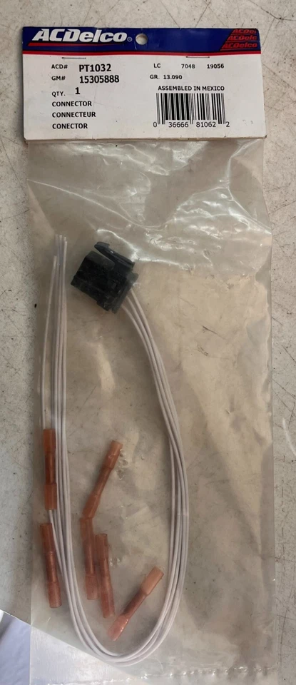 Conector de cable multiusos ACDelco PT1032 para 02-05 Chevy Avalanche 1500 AJ Foto 1 de 1