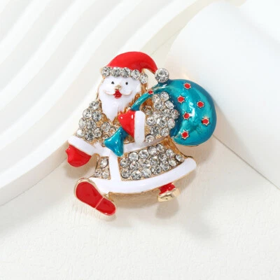 Cute Santa Claus brooch accessories personalized cartoon festival Christmas pin — 第 1/4 张图片
