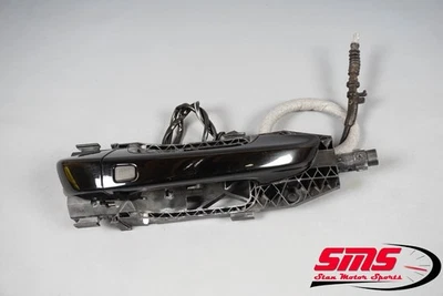 Manija de puerta delantera o trasera derecha 11-18 Porsche Cayenne 958 entrada sin llave negra Foto 1 de 4