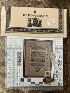Told in a Garden Family Treasure II SAMPLER Counted Cross Stitch Pattern NEW - Picture 1 of 3