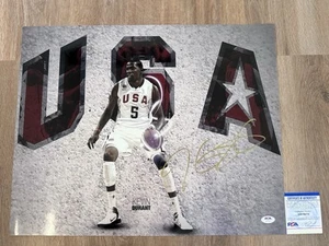 Team USA Kevin Durant Signed 16x20 Photo PSA COA Autograph - Picture 1 of 4