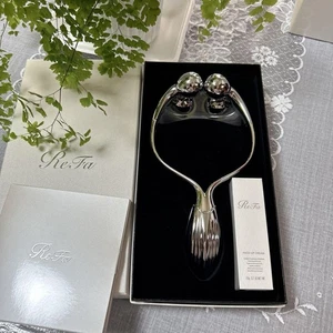 ReFa Double Ray Facial Roller Stainless Steel Face Silver Boxed Unused New Japan - Picture 1 of 12