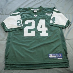 Camiseta de fútbol americano grande de la NFL de los New York Jets para hombre Darrelle Revis 24 Reebok - Imagen 1 de 12