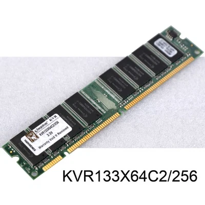 256MB Sdram Sd-Ram PC133 PC 133 Kingston Kvr133x64c2/256 Modulo Qimonda S90 - Immagine 1 di 3