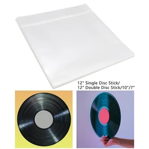 50 Stück Vinyl Schallplatten Schutzhüllen selbstklebend Albumhüllen für - Bild 1 von 29
