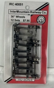 NEW Intermountain HO Scale 36" Wheels 12 Sets 40051 Vintage - Picture 1 of 2