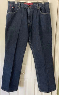 Tommy Hilfiger Jeans 38x30 Dark Wash Vintage 2002 - Imagem 1 de 4