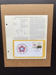 American Bicentennial FDC (C77) +Belgium +American Bicentennial Logo +Tab - Picture 1 of 1