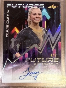 Livvy Dunne Auto 2024 Leaf Futures Olivia Dunne Autograph Future Interest #’d /5 - Picture 1 of 8