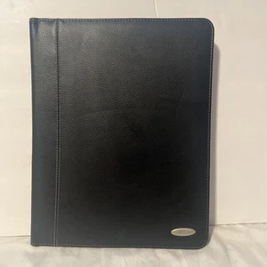 Samsonite Doppelfaltung Schreiben Notizblock Folio schwarz Kunstleder Portfolio - Bild 1 von 7