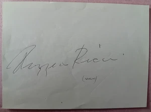 ORIGINAL CLASSICAL MUSIC AUTOGRAPH RUGGIERO RICCI Violinist - Foto 1 di 1