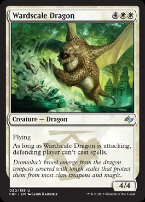 Wardscale Dragon -Foil Medium Play MTG Fate Reforged - Image 1 of 1