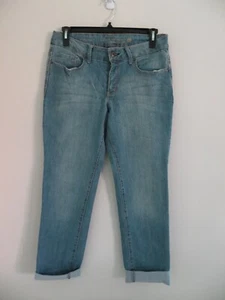 Pantalones de mezclilla para mujer Faded Glory con puño lavado ligero talla 12 promedio - Imagen 1 de 6