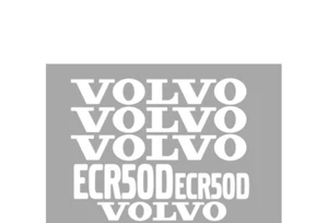 VOLVO ECR50D STICKER DECAL SET - Picture 1 of 1