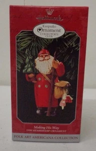 Hallmark Ornament Christmas Making His Way 1998 nuevo en caja H5 - Imagen 1 de 4