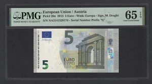 European Union / Austria 5 Euro 2013 P20n Uncirculated Grade 65 - Picture 1 of 2