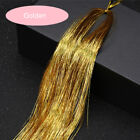 2Pcs Holographic Sparkle Hair Glitter Party Tinsel Extensions Dazzles 93cm/120cm