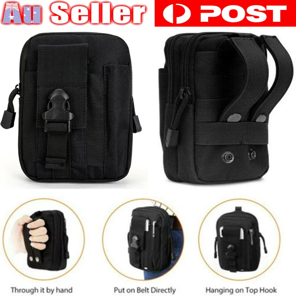 Tactical Waist Bag Molle Pack Pouch Military Wallet Multi Purpose Belt Utility - image 1 of 4