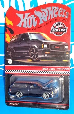 Hot Wheels RLC 2024 Red Line Club Exclusive 1992 GMC Typhoon Spectraflame Black - Image 1 of 4