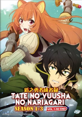 DVD The Rising of the Shield Hero Season 1-3 Vol.1-50 END English Dub All Region - Imagen 1 de 4