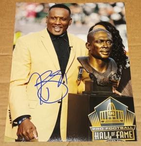 TIM BROWN OAKLAND RAIDERS SIGNED AUTOGRAPHED PRO FOOTBALL HOF 8X10 PHOTO COA 201 - Picture 1 of 1