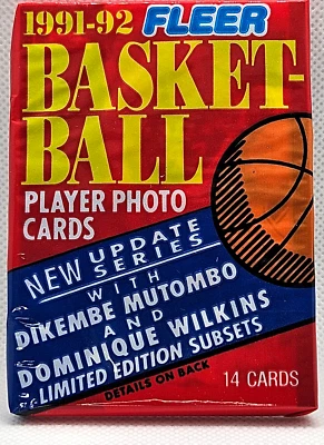 1991-92 Fleer NBA Basketball Series 2 Factory Sealed Pack - Michael Jordan - image 1 of 2