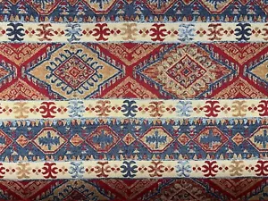 Farahan Persien ROT blau Wandteppich Baumwolle Vorhang/Polster/Blindstoff - Bild 1 von 6