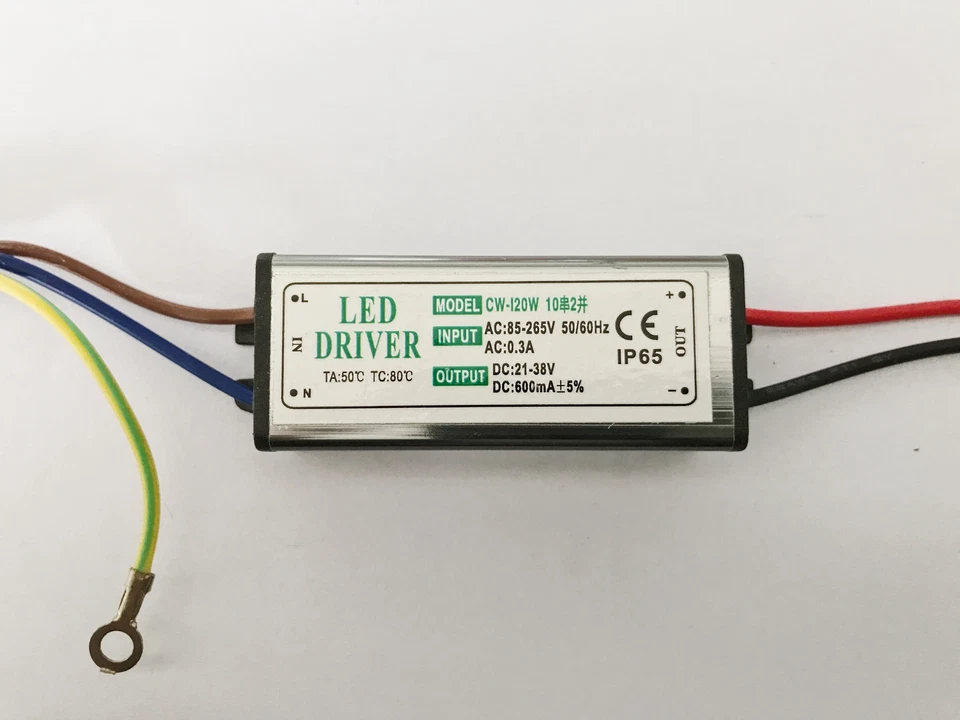 20W Power Supply LED Driver 600mA±5%  For High Power LED Light Lamp 85-265V IP65 - Bild 1 von 1