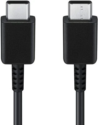 Nuevo cable Samsung USB-C a USB-C para Samsung Galaxy S21 S22 S23 S24 negro OEM Foto 1 de 2