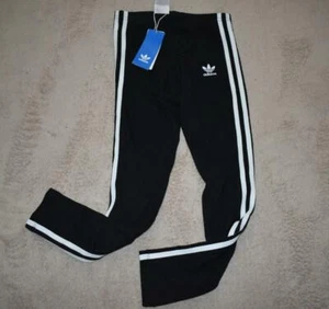 adidas Girls 3-Stripes Leggings ED7820 Size Small Black NWT - Picture 1 of 2