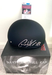 CHARLIE HUNNAM SIGNED SONS OF ANARCHY BIKER SKULL HELMET CAP SOA JAX TELLER JSA - Picture 1 of 5