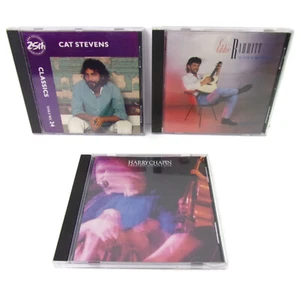 Lot Of 3 Cd's ~ Cat Stevens Classics, Eddie Rabbitt Greatest Hits & Harry Chapin - Picture 1 of 6