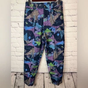Stuffed Shirt Vintage High Rise Jeans Tropical Costal Beach Fish Print Sz 11/12 - Picture 1 of 9