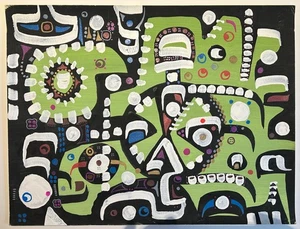The Wheel by Kourosh Amini. Tempera on watercolor paper 2006 - Picture 1 of 4